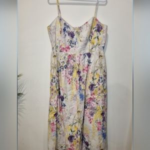 H&M linen blend maxi dress size L